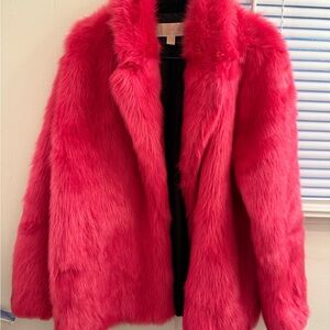 MICHAEL Michael Kors Bold Pink Teddy Jacket